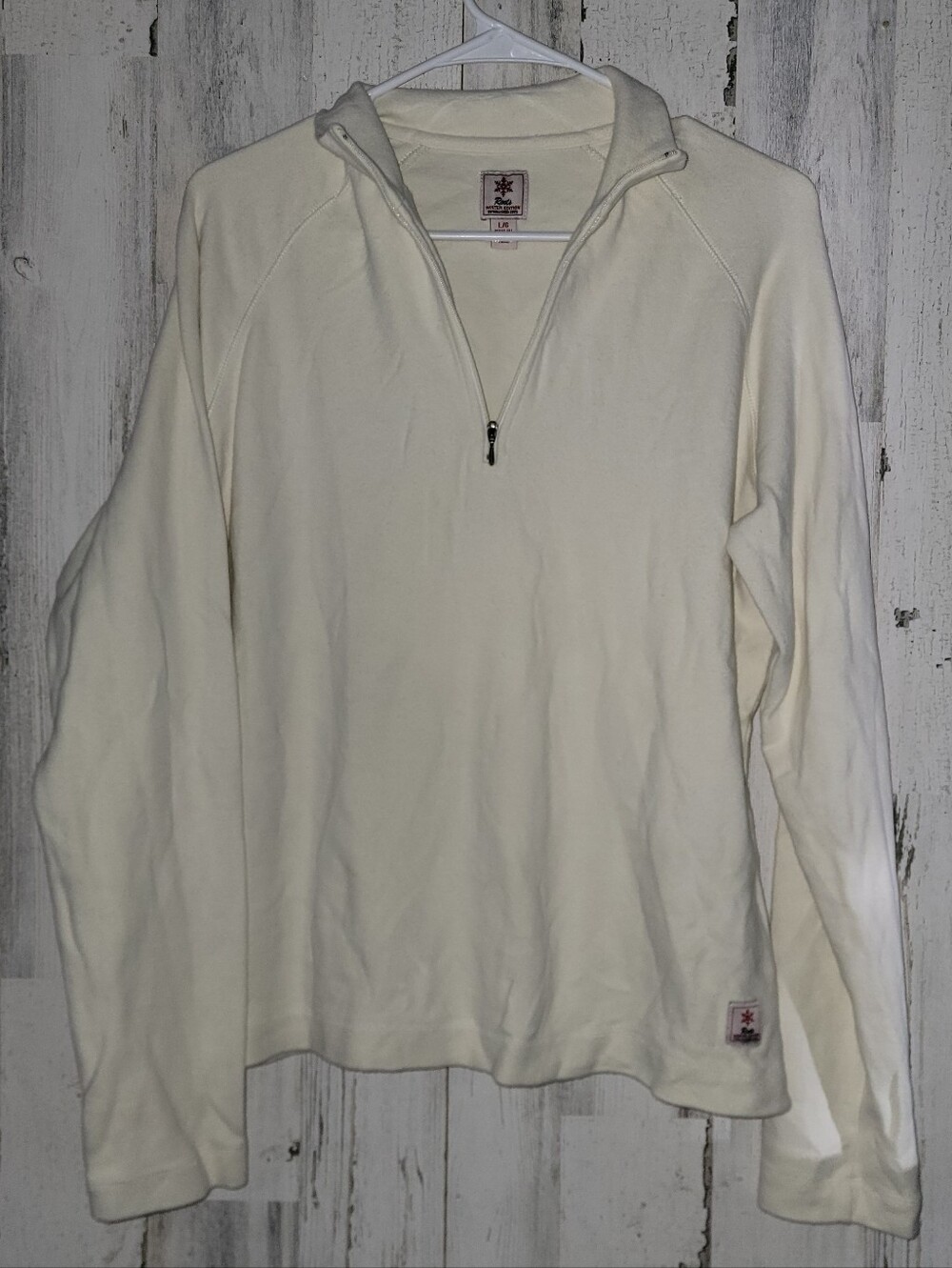 Roots Winter Edition Women's Cream Half-Zip Pullover Sweater